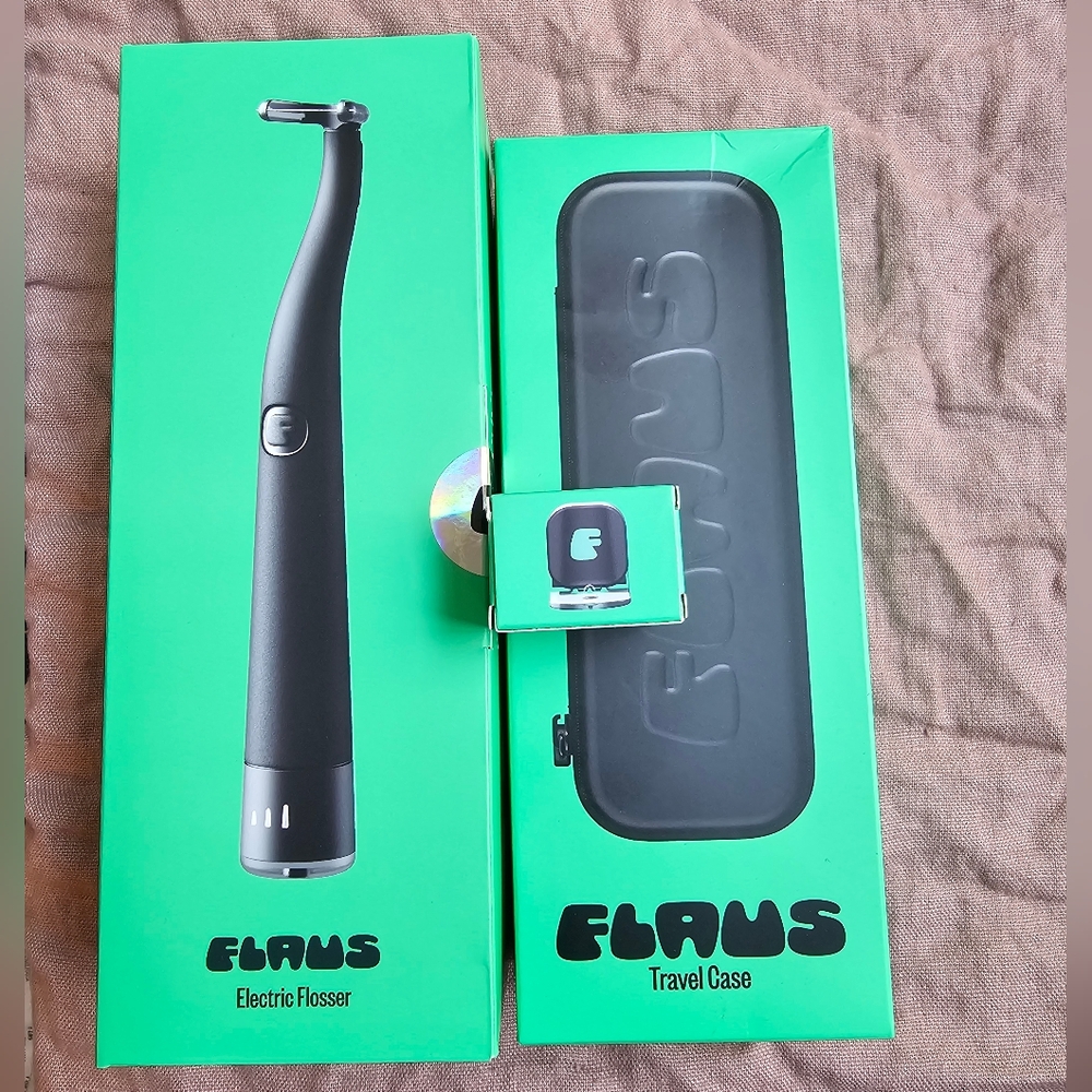 Floss Electric Flosser with Travel Case - BLACK